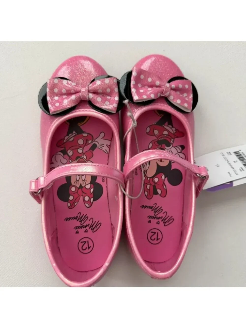 Minnie Toddler Girl Pink Flats Size 12